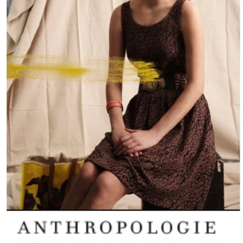 Anthropologie Deletta Leopard Dress Size Sm